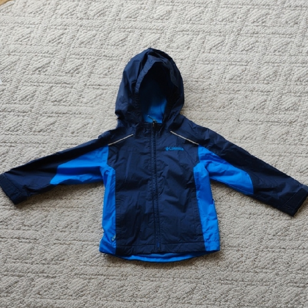 Columbia Youth Navy and Light Blue Hooded Jacket